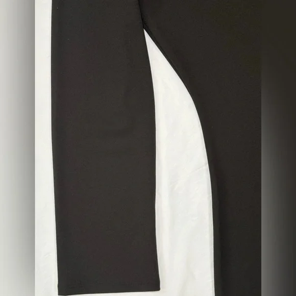 NWT Halston Key Hole Black Midi Dress Size L Large Designer Lightweight $119 - Picture 4 of 10